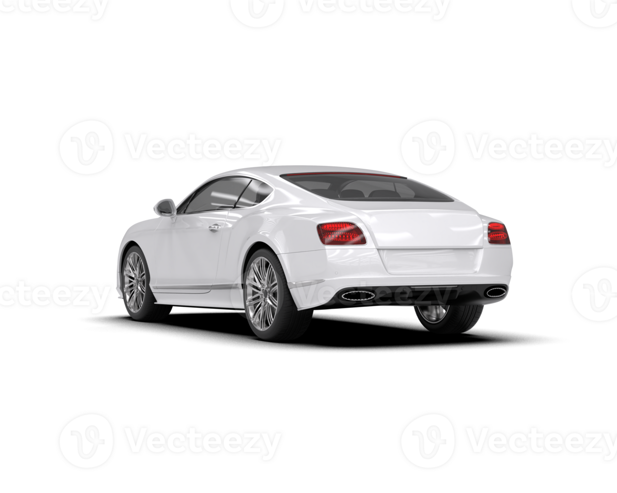 Realistic sport car isolated on background. 3d rendering - illustration png
