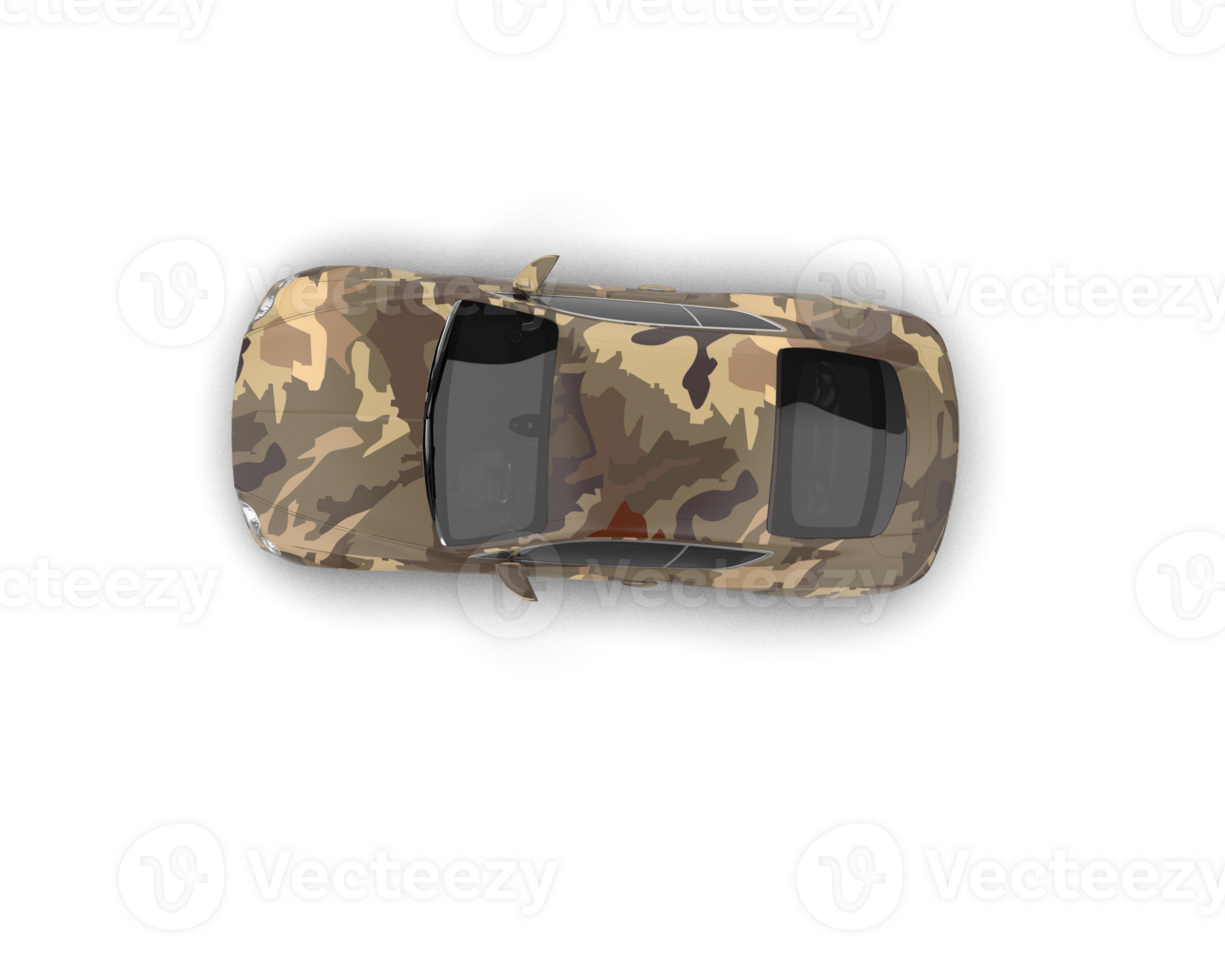 Realistic sport car isolated on background. 3d rendering - illustration png