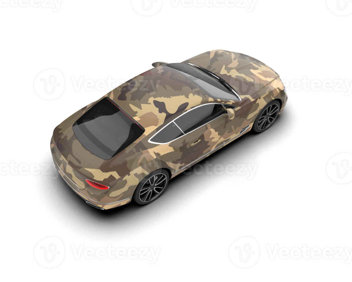 Realistic sport car isolated on background. 3d rendering - illustration png