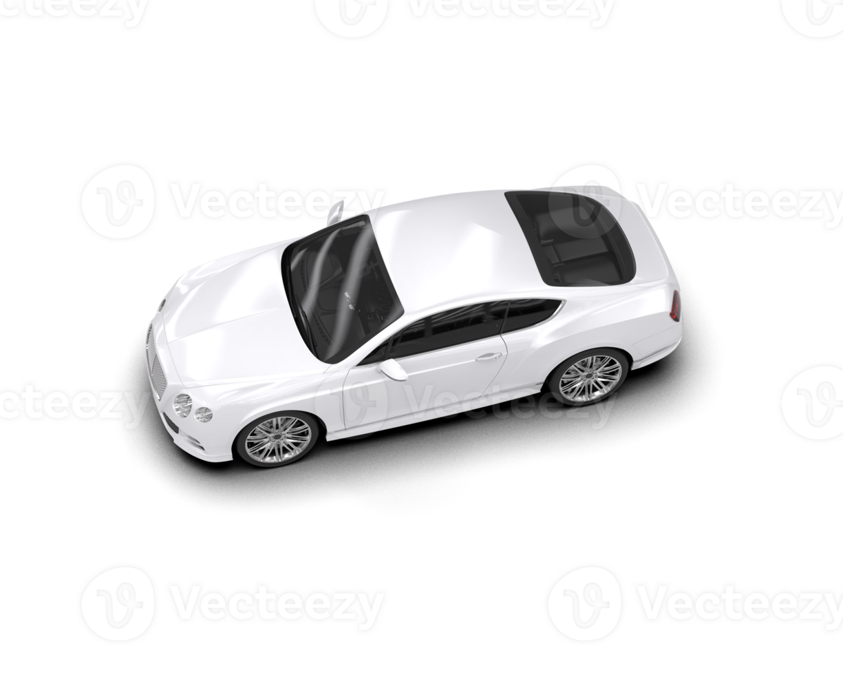 Realistic sport car isolated on background. 3d rendering - illustration png