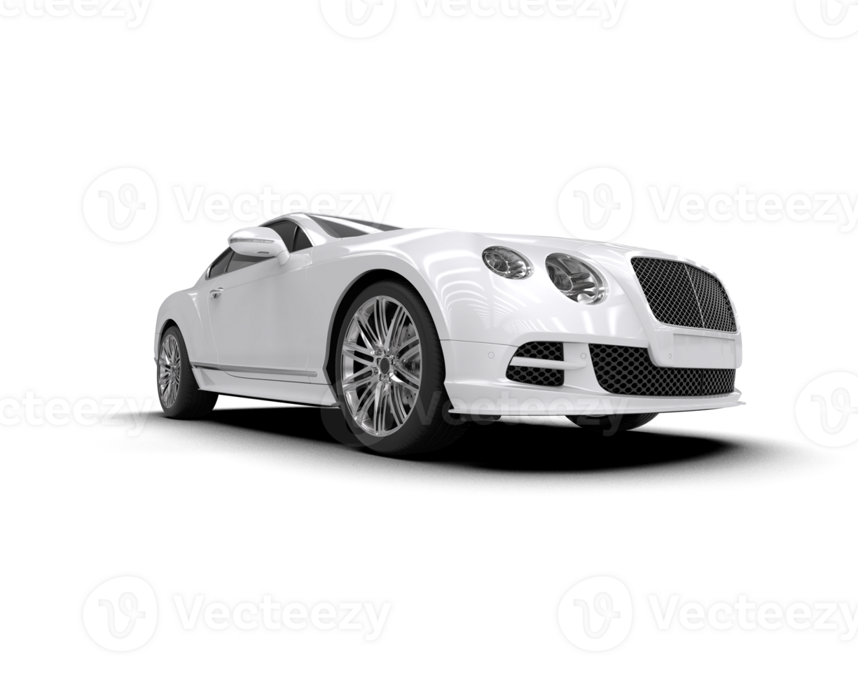 Realistic sport car isolated on background. 3d rendering - illustration png