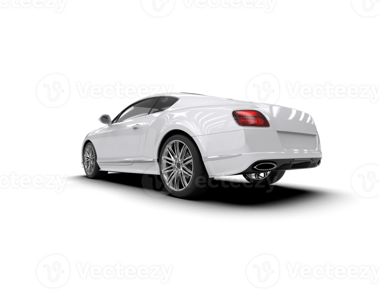 Realistic sport car isolated on background. 3d rendering - illustration png