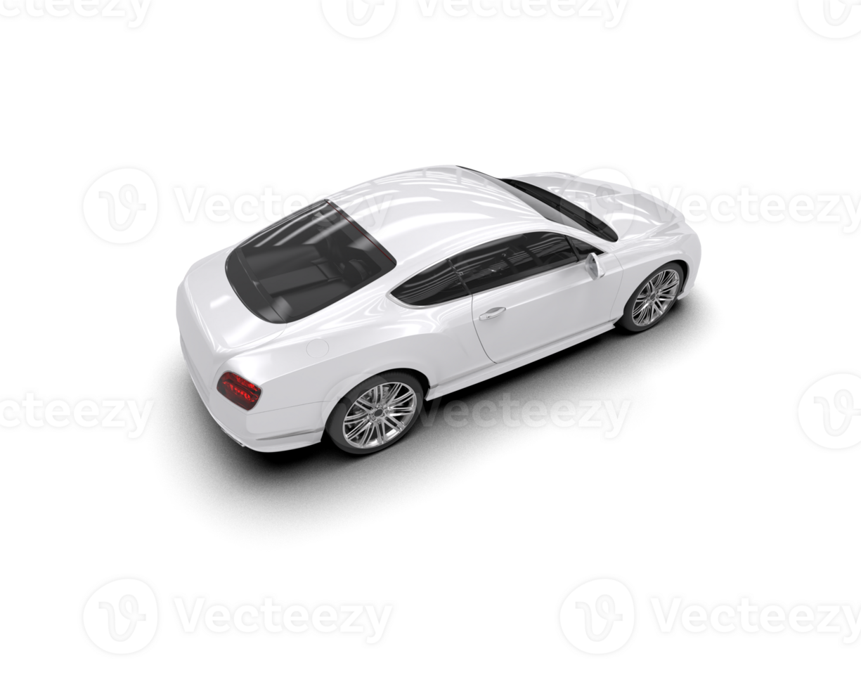 Realistic sport car isolated on background. 3d rendering - illustration png