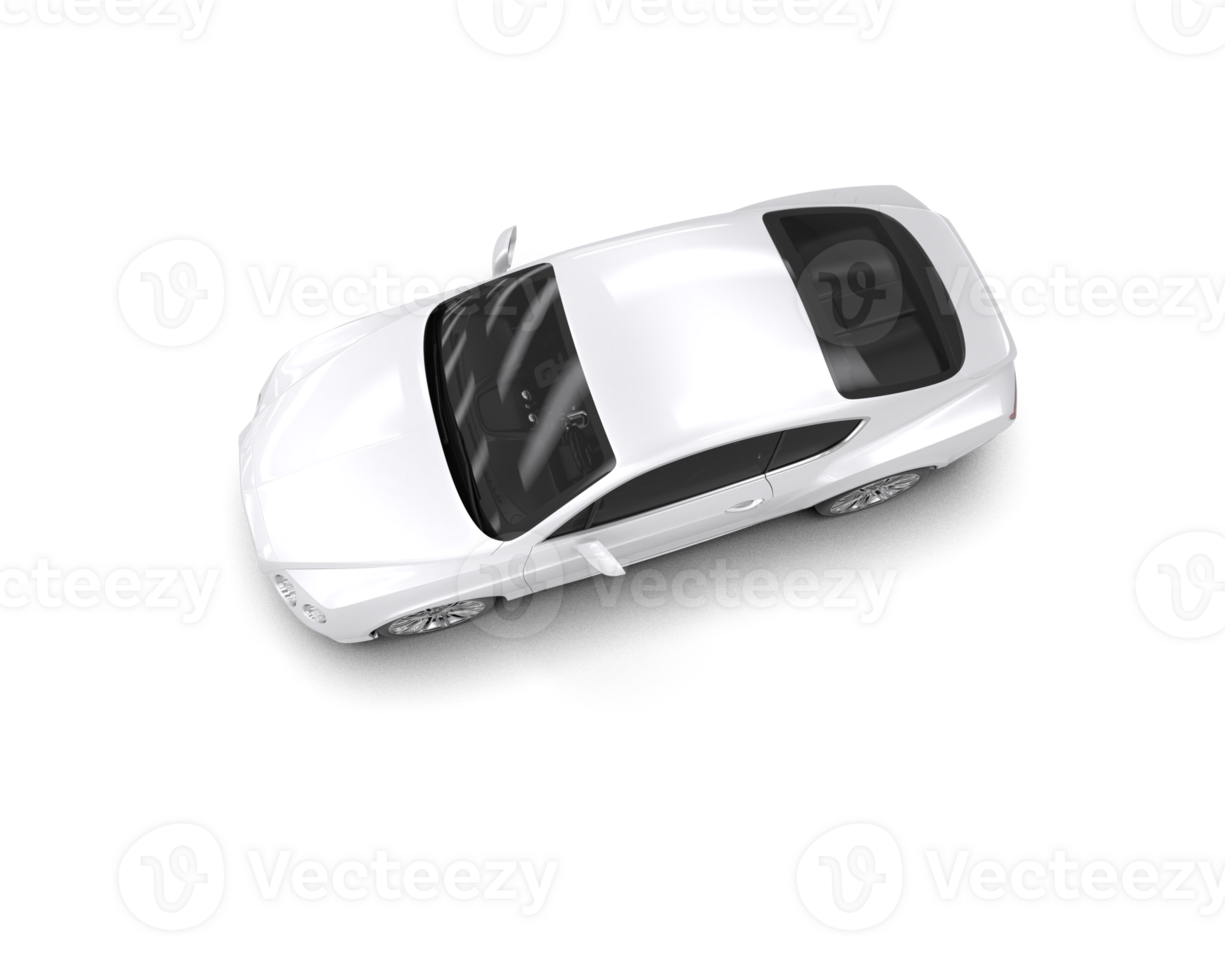 Realistic sport car isolated on background. 3d rendering - illustration png