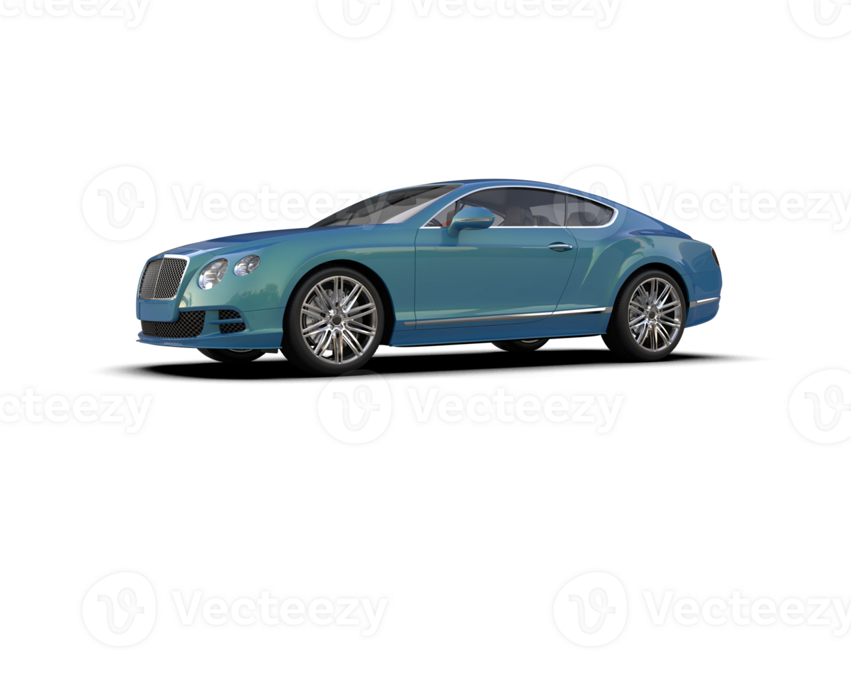 Realistic sport car isolated on background. 3d rendering - illustration png