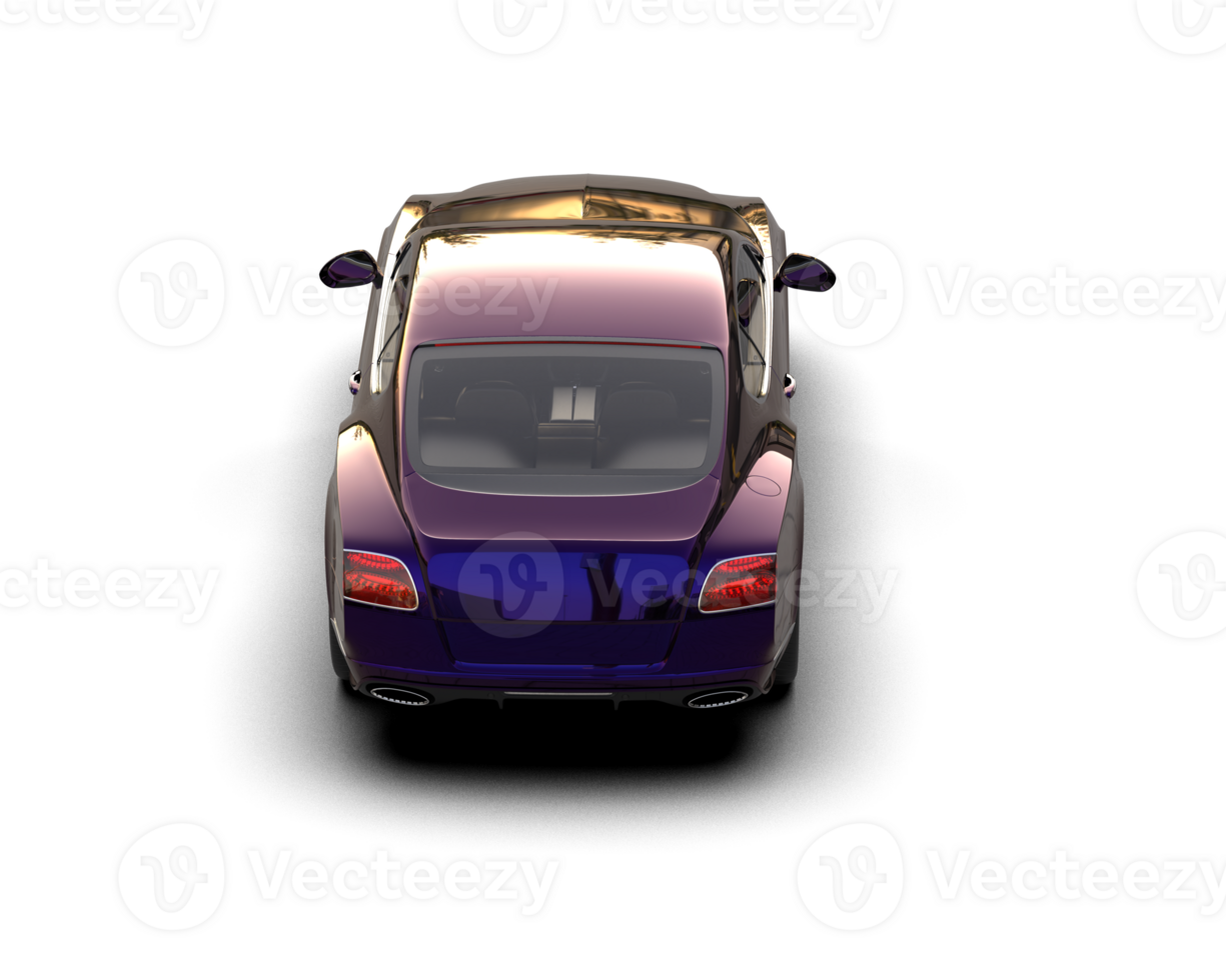 Realistic sport car isolated on background. 3d rendering - illustration png