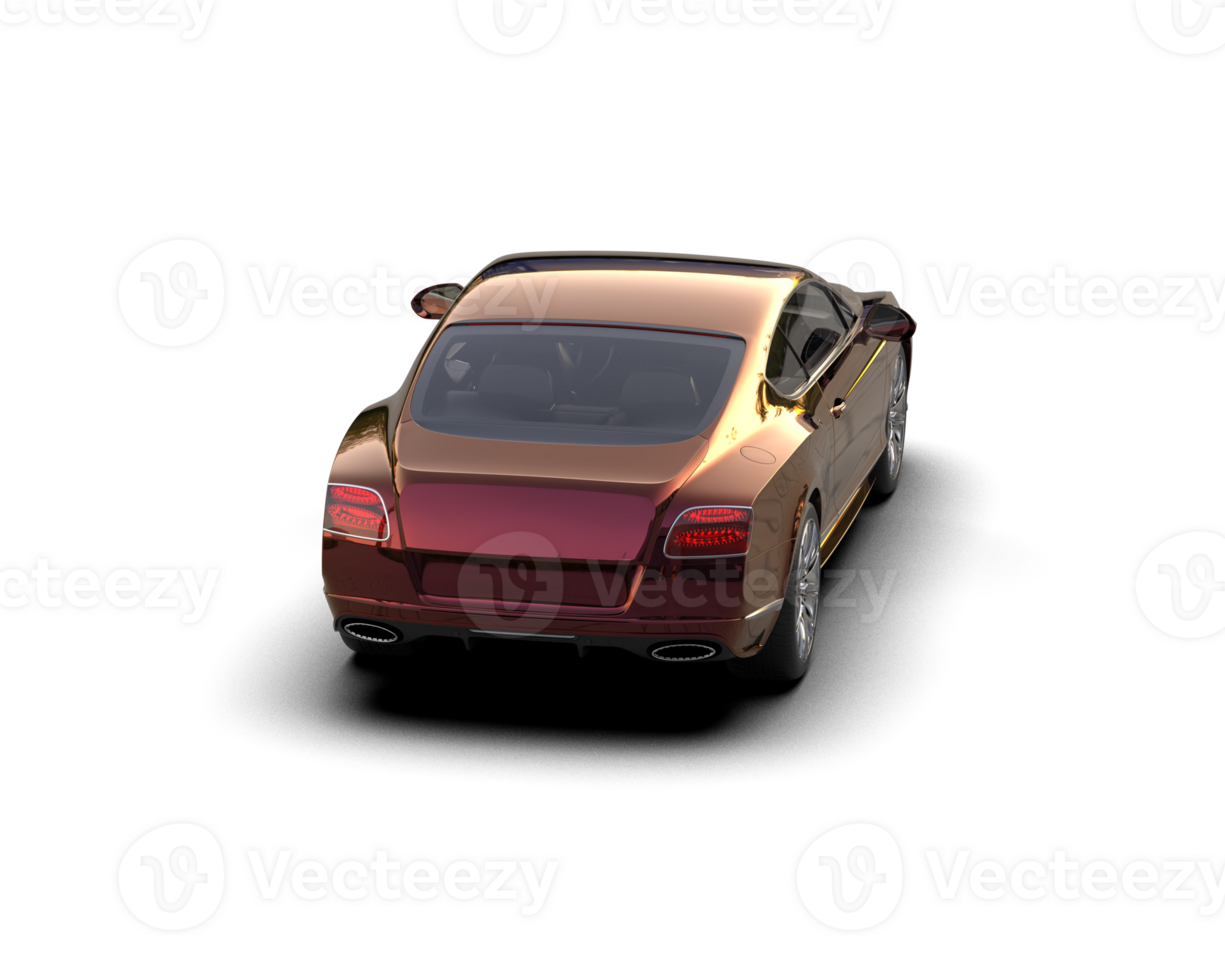 Realistic sport car isolated on background. 3d rendering - illustration png