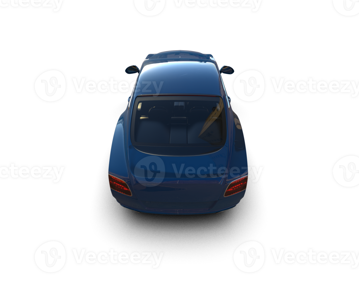 Realistic sport car isolated on background. 3d rendering - illustration png