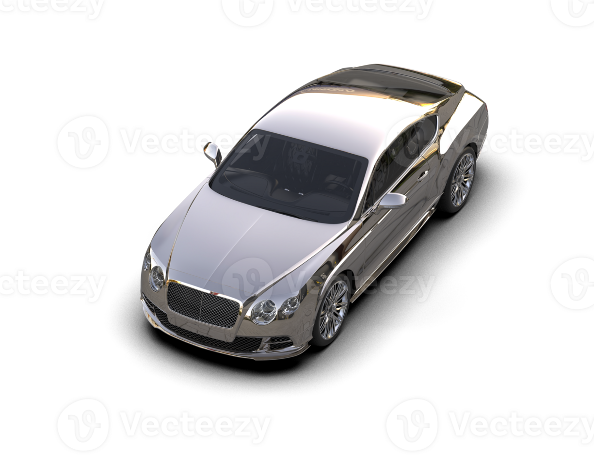 Realistic sport car isolated on background. 3d rendering - illustration png