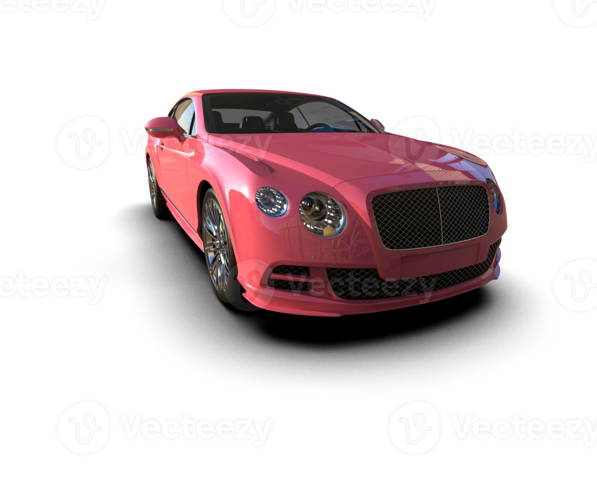 Realistic sport car isolated on background. 3d rendering - illustration png