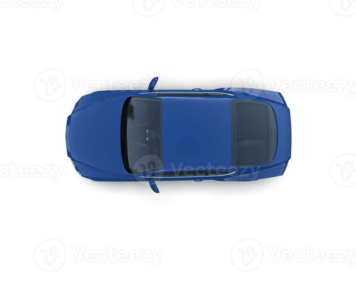 Realistic sport car isolated on background. 3d rendering - illustration png