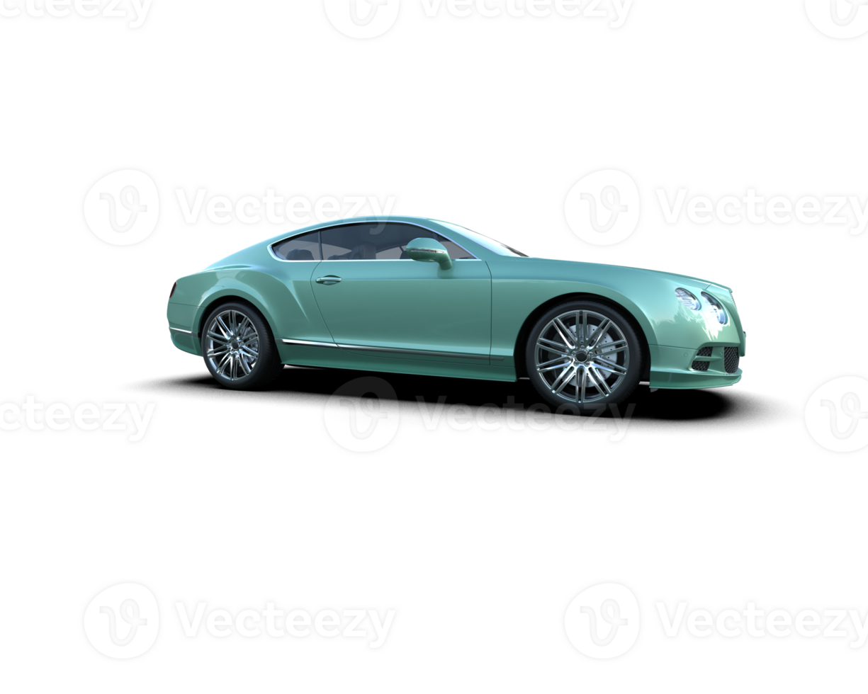 Realistic sport car isolated on background. 3d rendering - illustration png