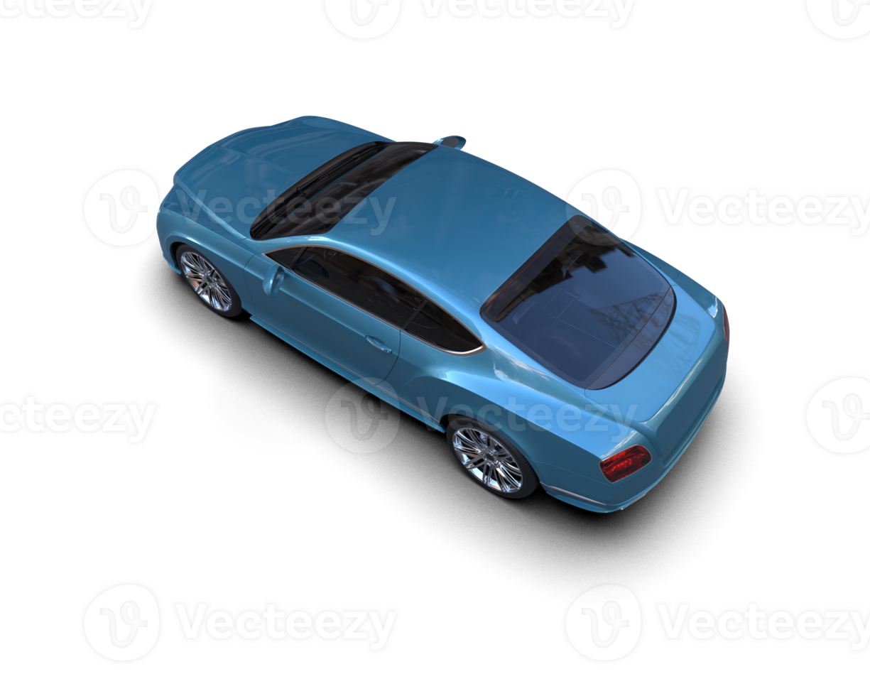 Realistic sport car isolated on background. 3d rendering - illustration png