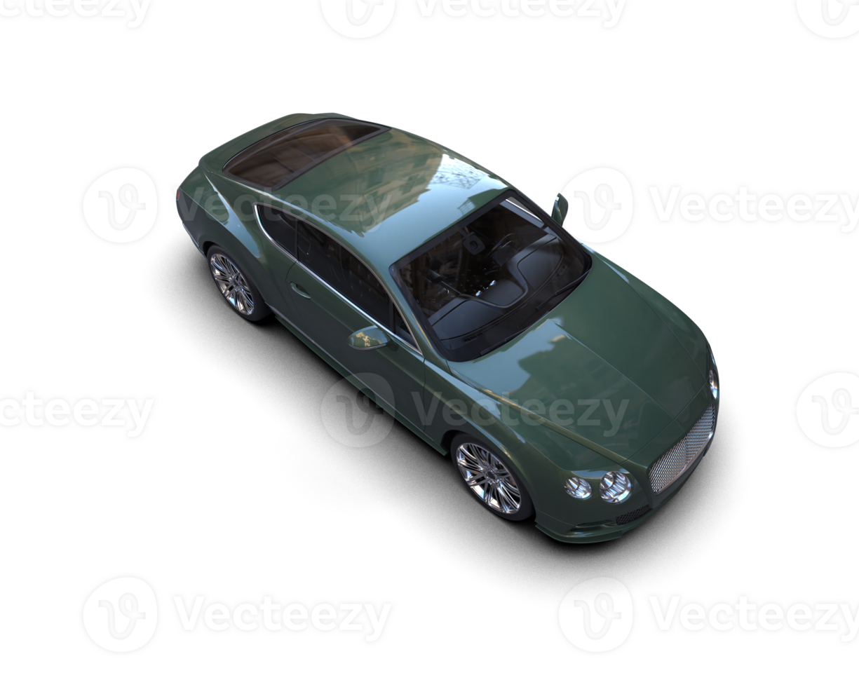 Realistic sport car isolated on background. 3d rendering - illustration png