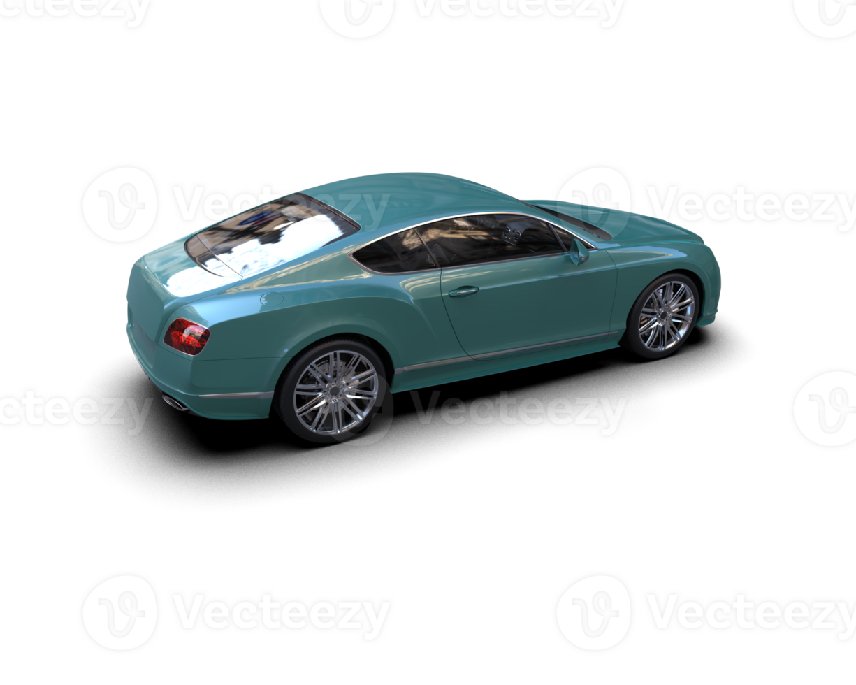 Realistic sport car isolated on background. 3d rendering - illustration png