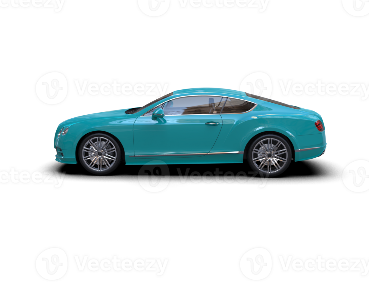 Realistic sport car isolated on background. 3d rendering - illustration png
