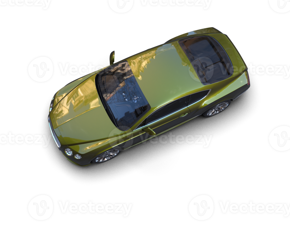 Realistic sport car isolated on background. 3d rendering - illustration png