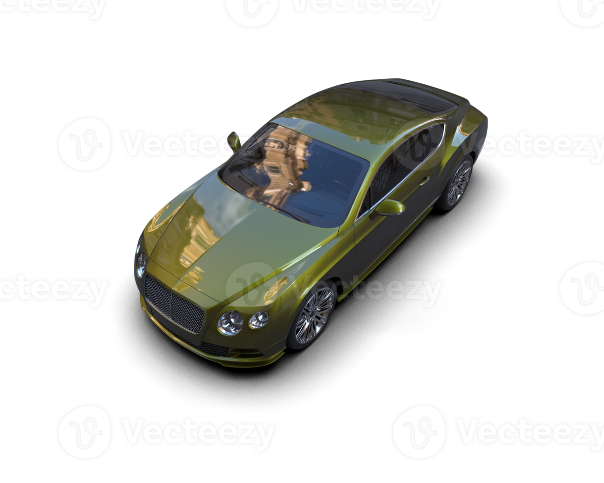 Realistic sport car isolated on background. 3d rendering - illustration png