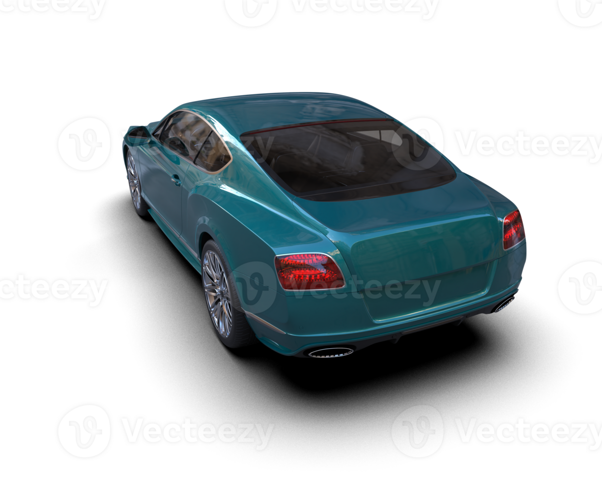 Realistic sport car isolated on background. 3d rendering - illustration png