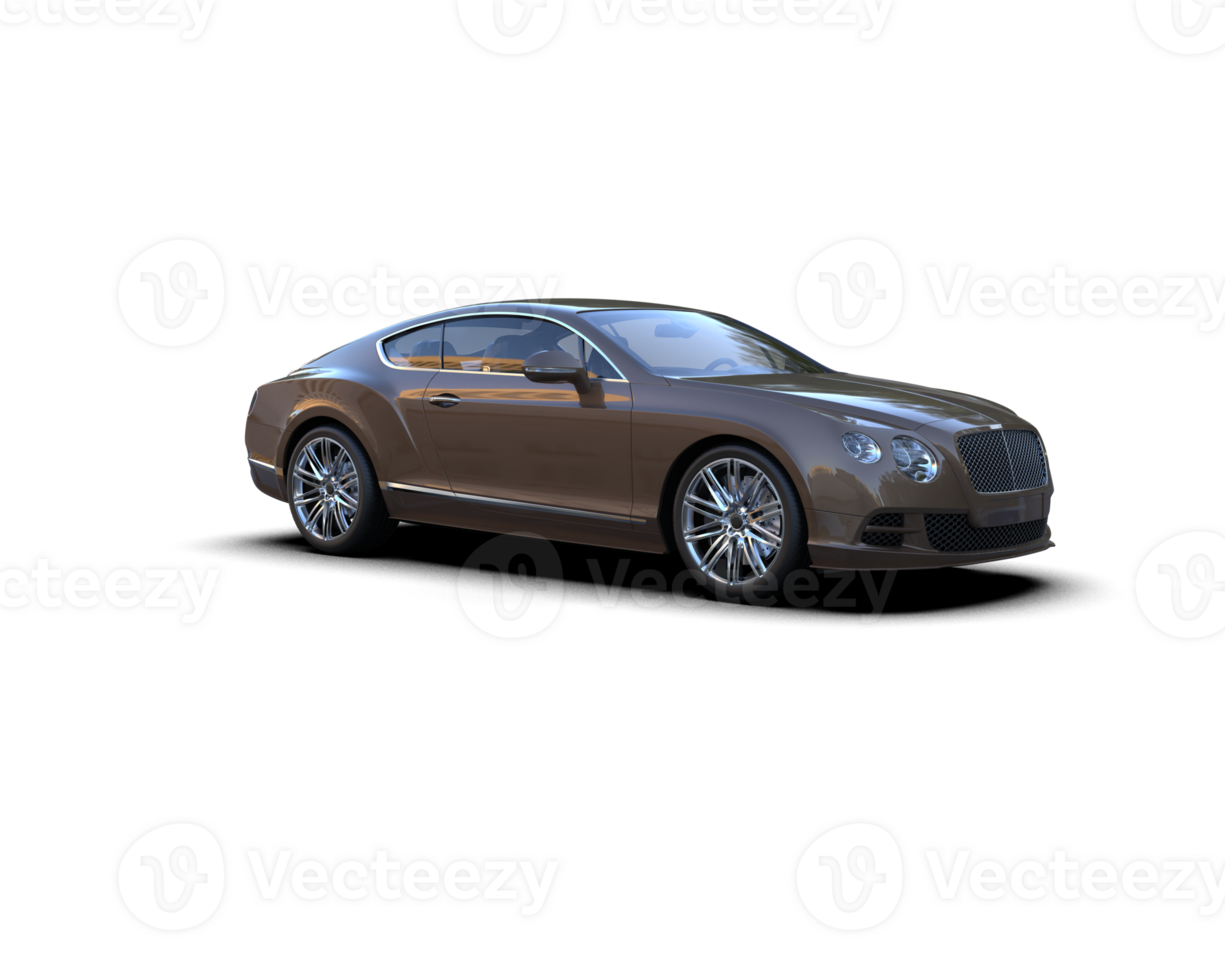 Realistic sport car isolated on background. 3d rendering - illustration png
