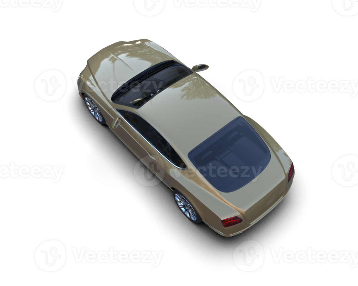 Realistic sport car isolated on background. 3d rendering - illustration png