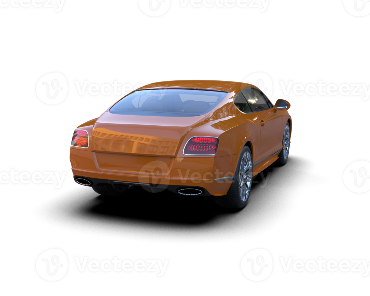 Realistic sport car isolated on background. 3d rendering - illustration png