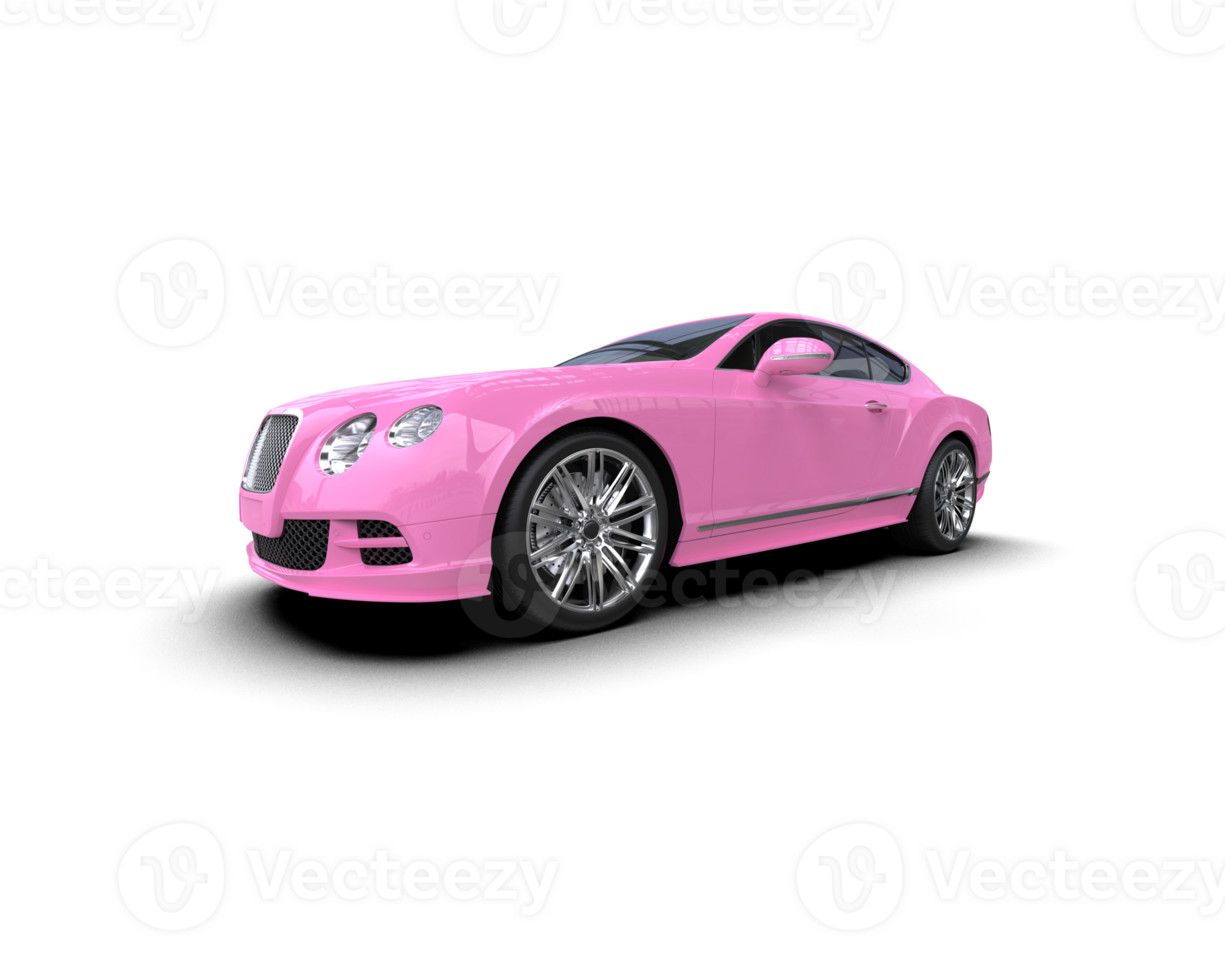 Realistic sport car isolated on background. 3d rendering - illustration png