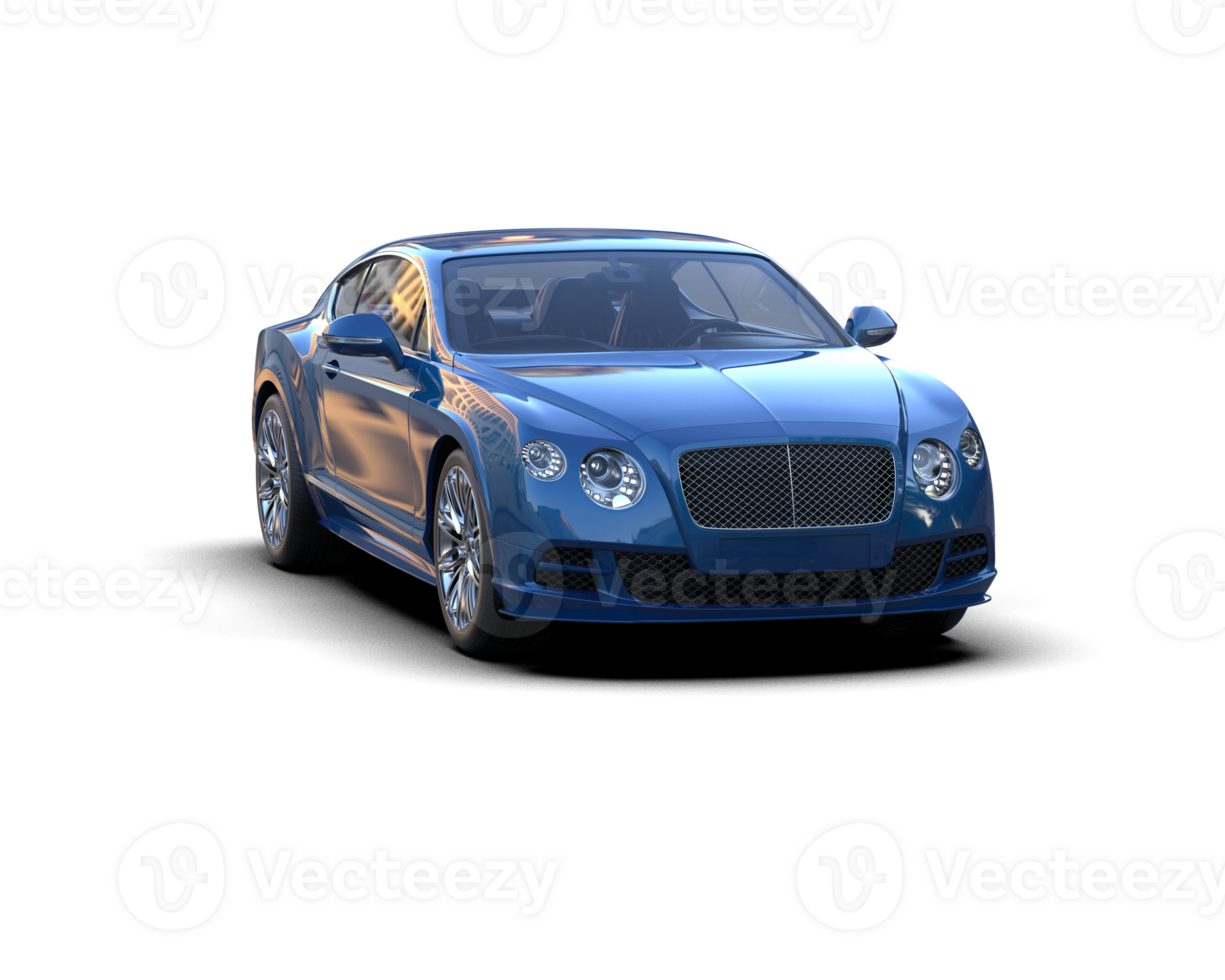 Realistic sport car isolated on background. 3d rendering - illustration png