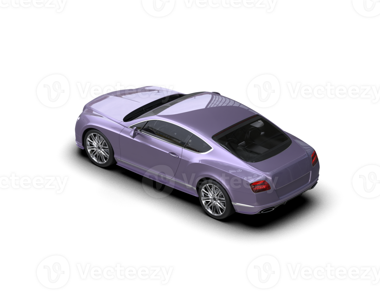 Realistic sport car isolated on background. 3d rendering - illustration png