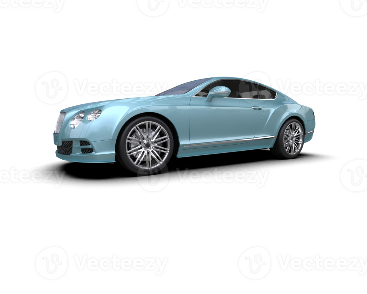 Realistic sport car isolated on background. 3d rendering - illustration png
