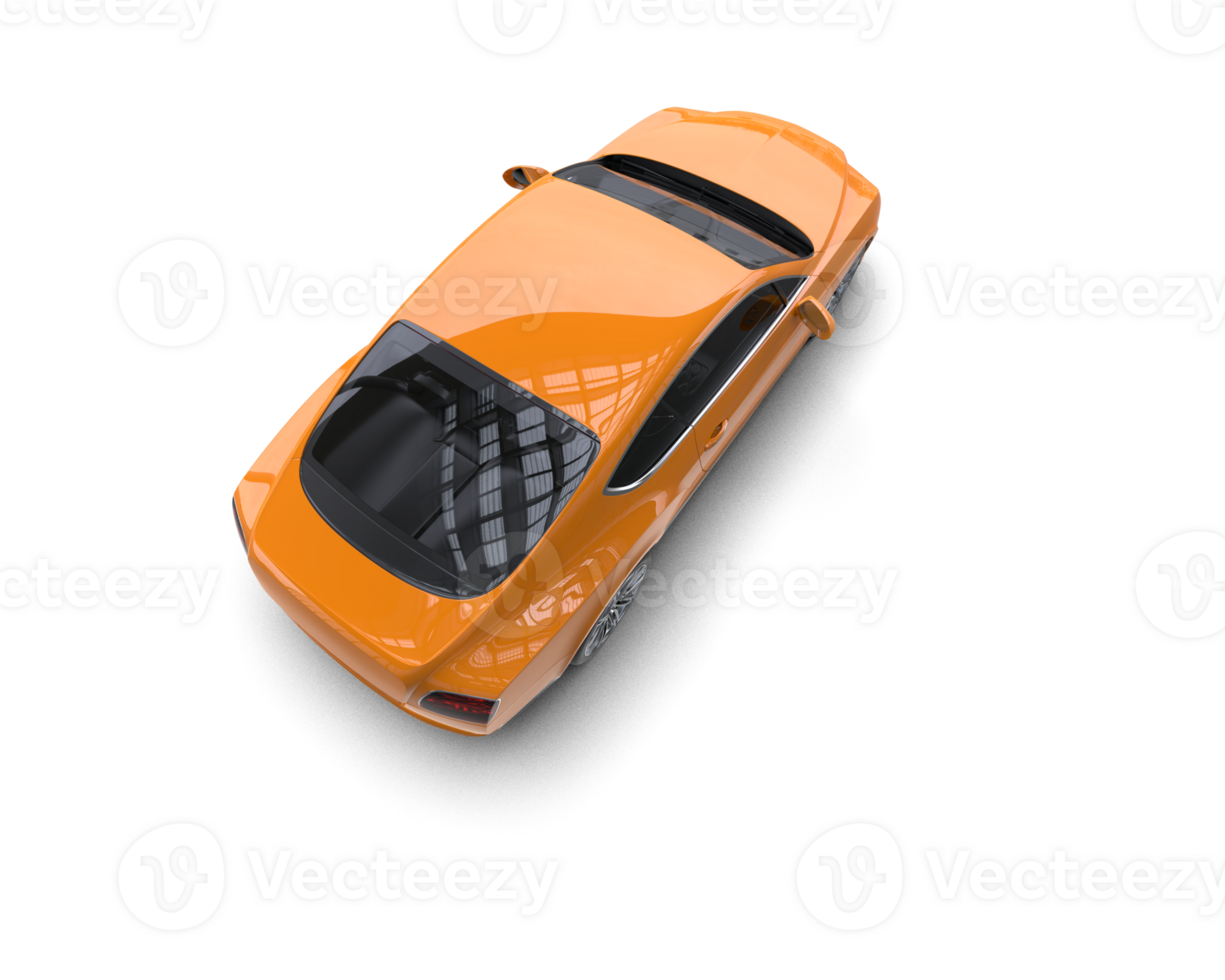 Realistic sport car isolated on background. 3d rendering - illustration png