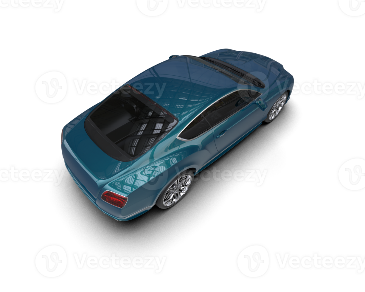 Realistic sport car isolated on background. 3d rendering - illustration png