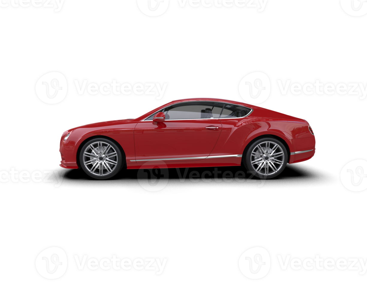 Realistic sport car isolated on background. 3d rendering - illustration png