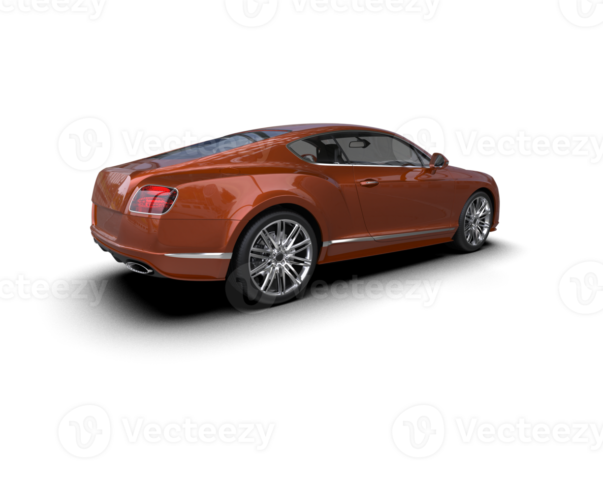 Realistic sport car isolated on background. 3d rendering - illustration png
