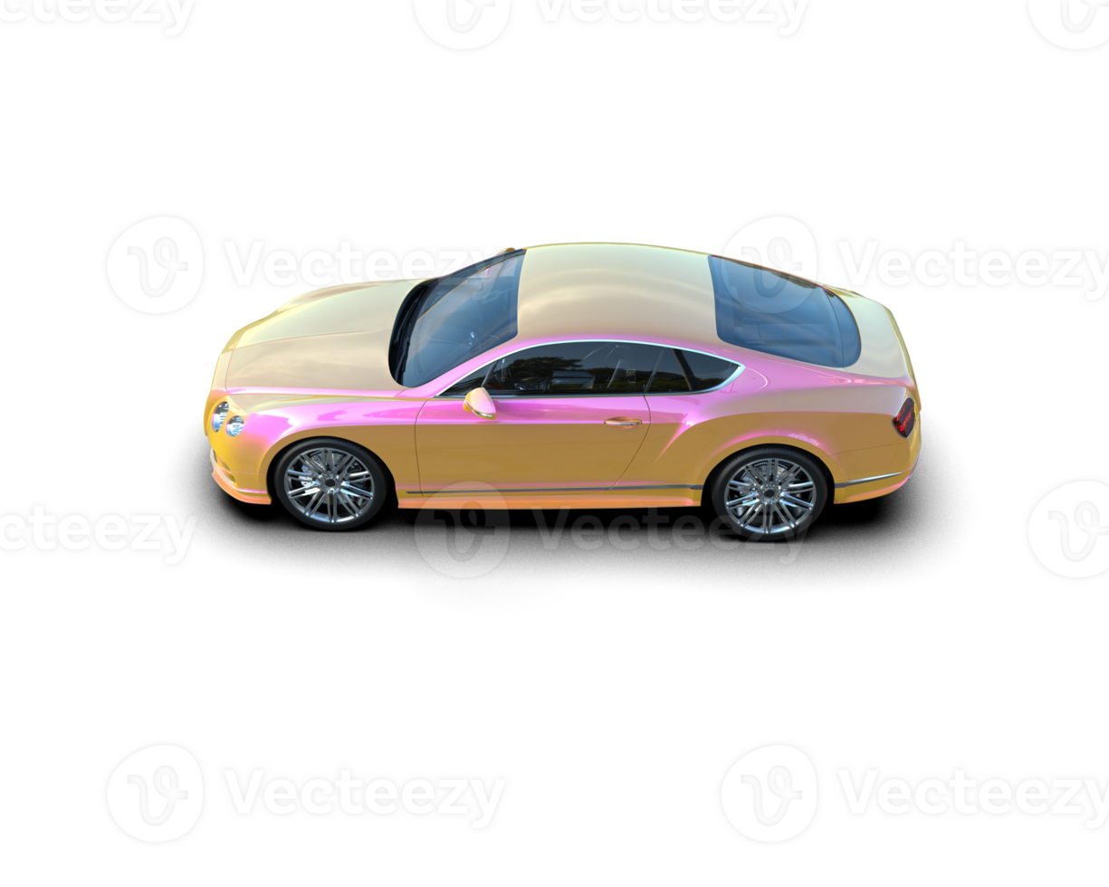Realistic sport car isolated on background. 3d rendering - illustration png