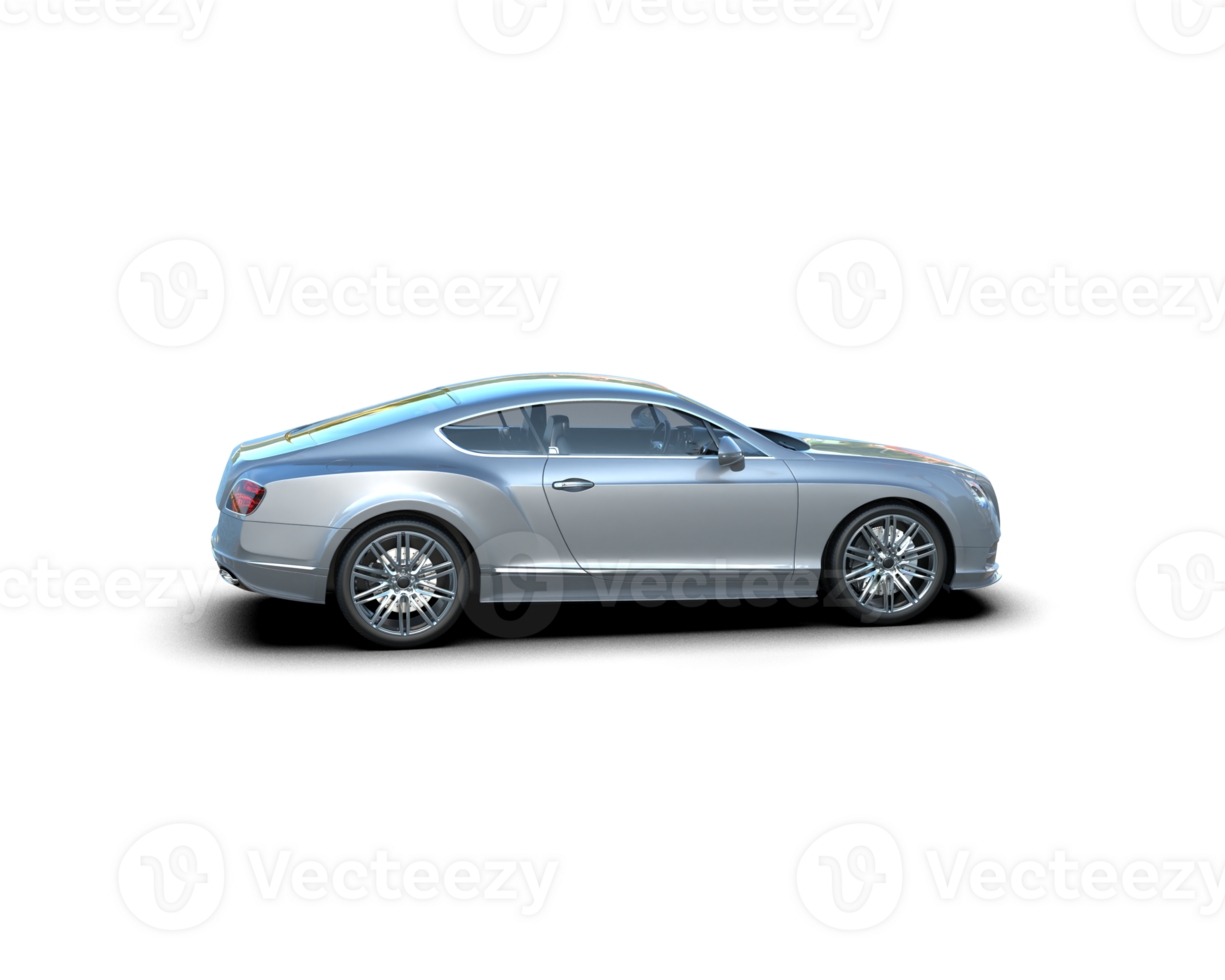 Realistic sport car isolated on background. 3d rendering - illustration png
