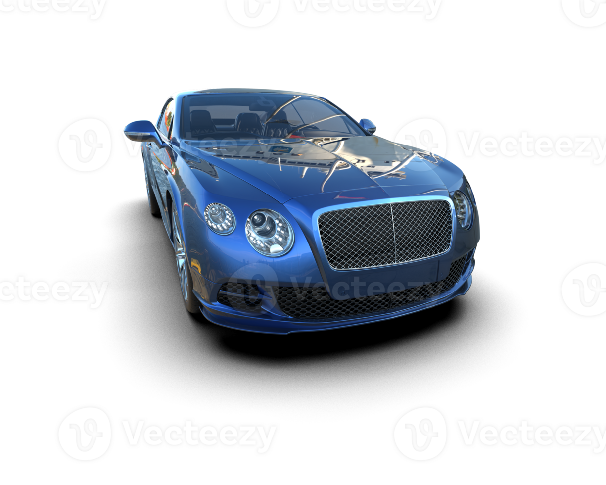 Realistic sport car isolated on background. 3d rendering - illustration png
