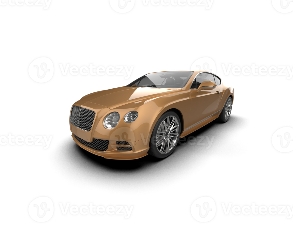 Realistic sport car isolated on background. 3d rendering - illustration png