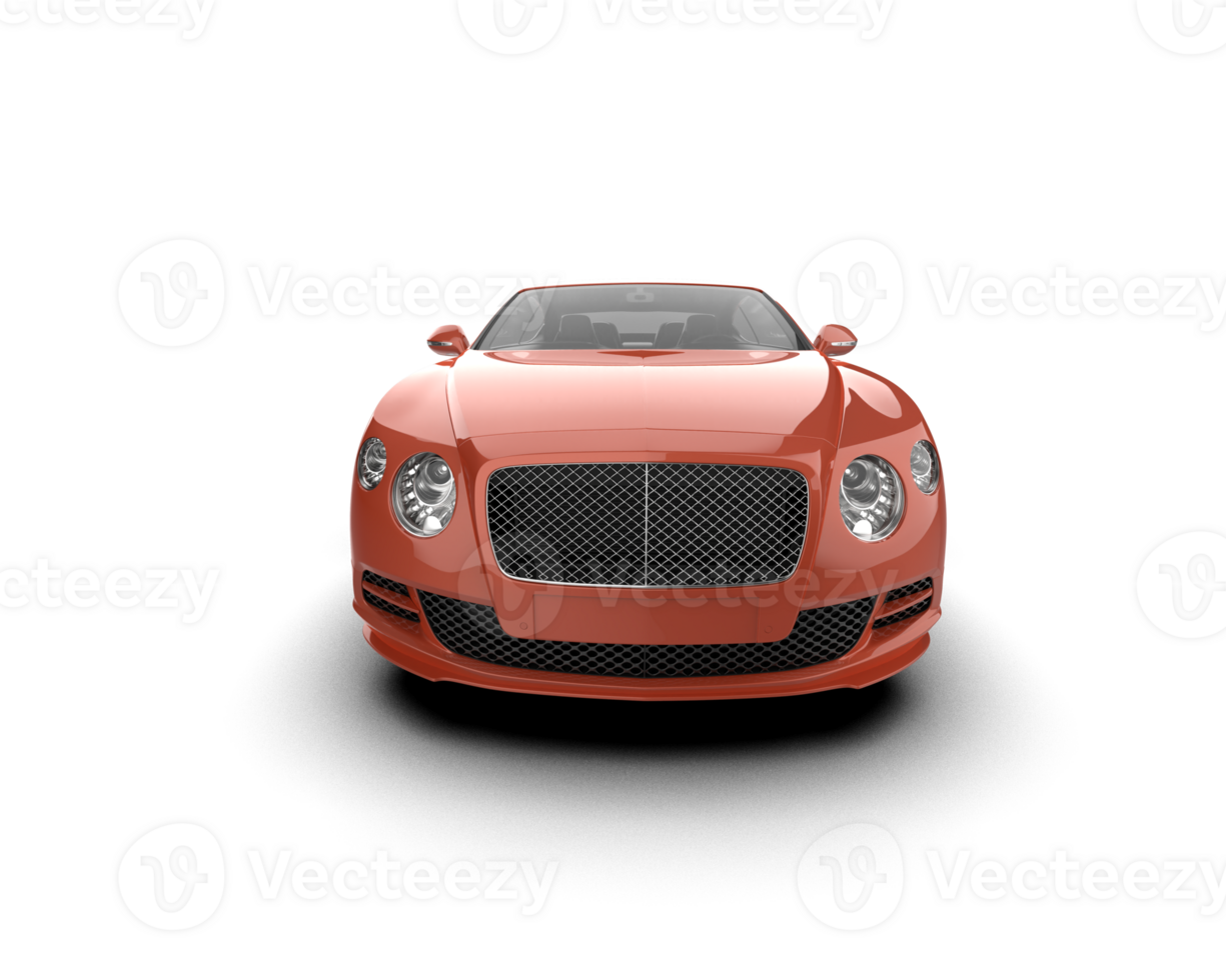 Realistic sport car isolated on background. 3d rendering - illustration png