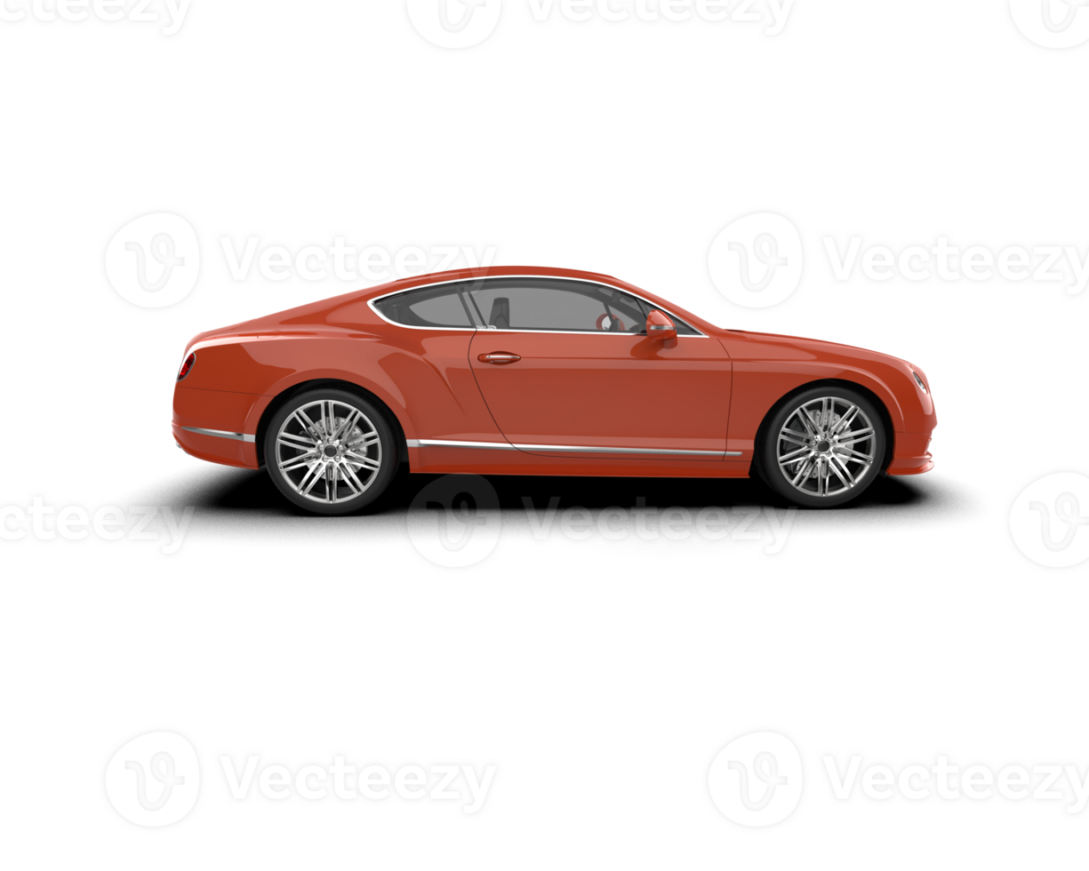 Realistic sport car isolated on background. 3d rendering - illustration png