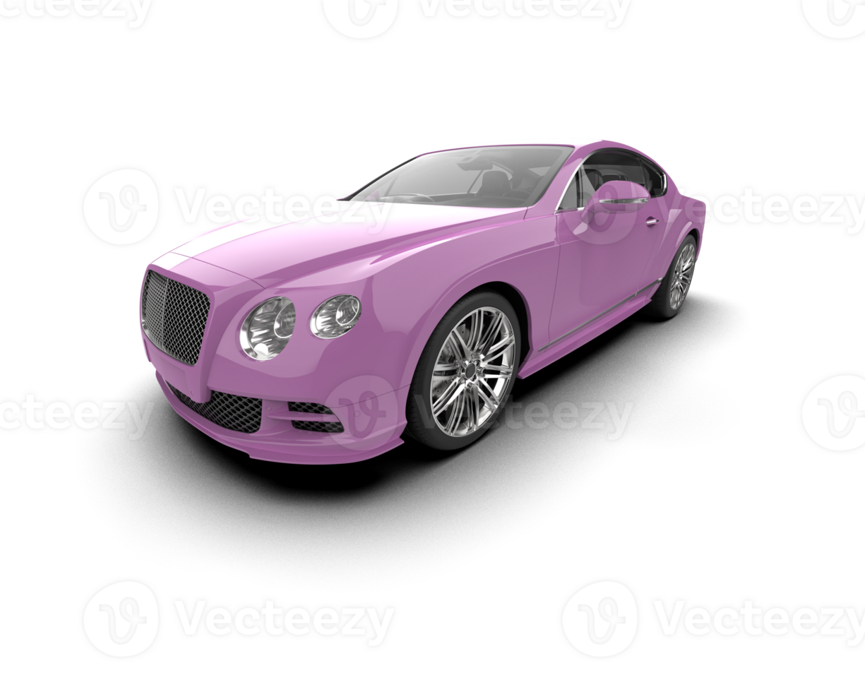 Realistic sport car isolated on background. 3d rendering - illustration png