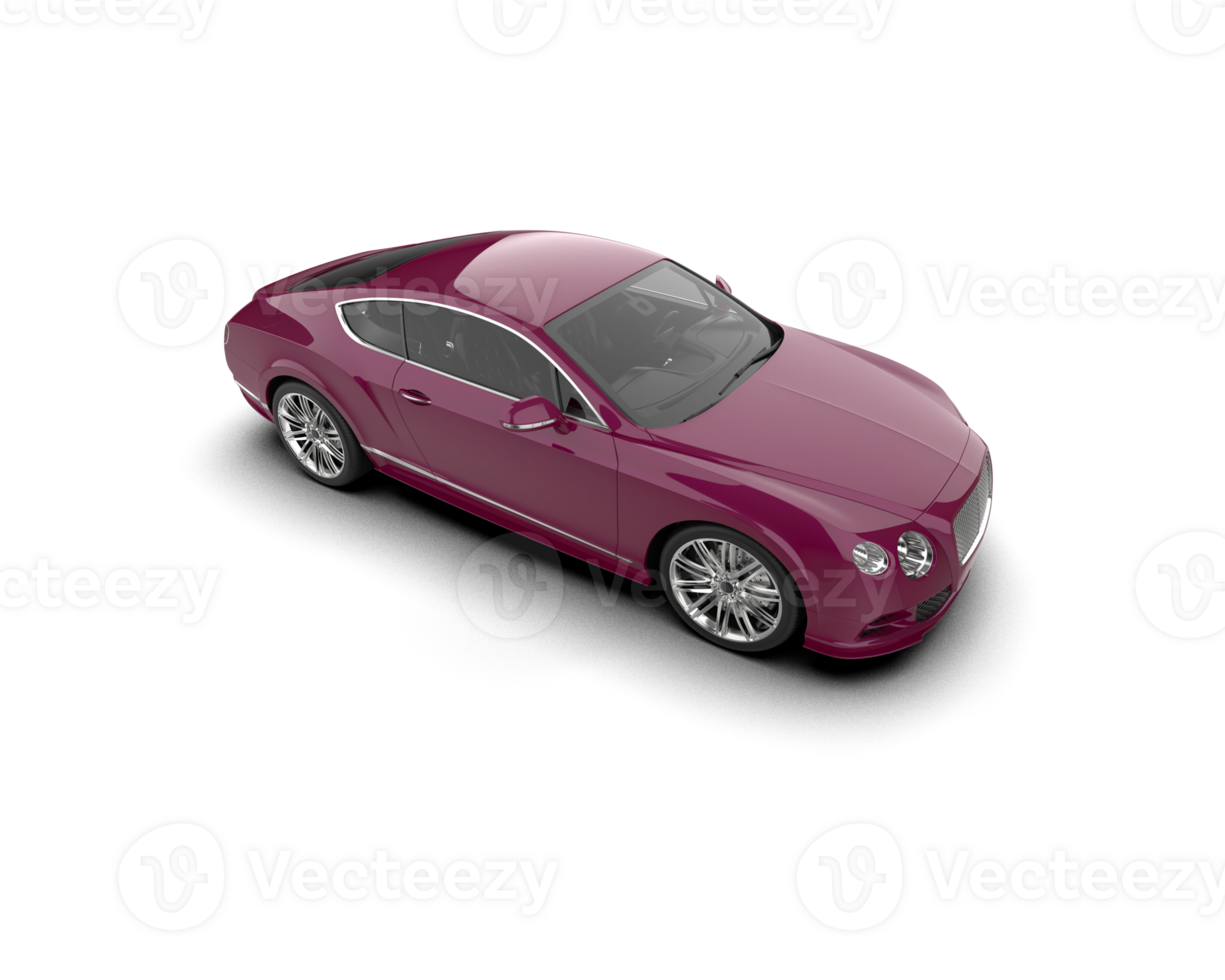 Realistic sport car isolated on background. 3d rendering - illustration png