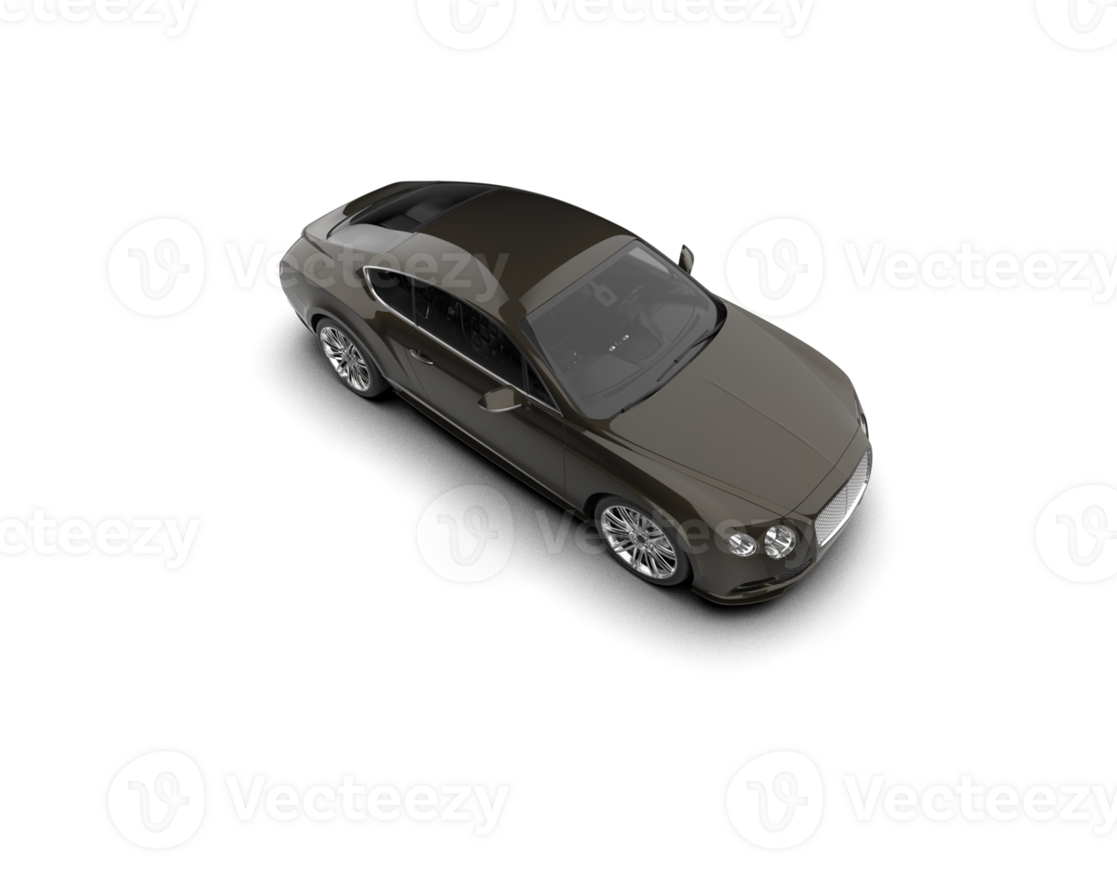 Realistic sport car isolated on background. 3d rendering - illustration png