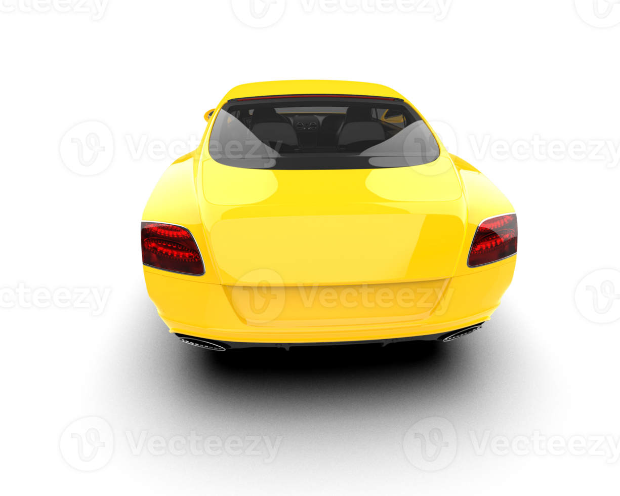 Realistic sport car isolated on background. 3d rendering - illustration png
