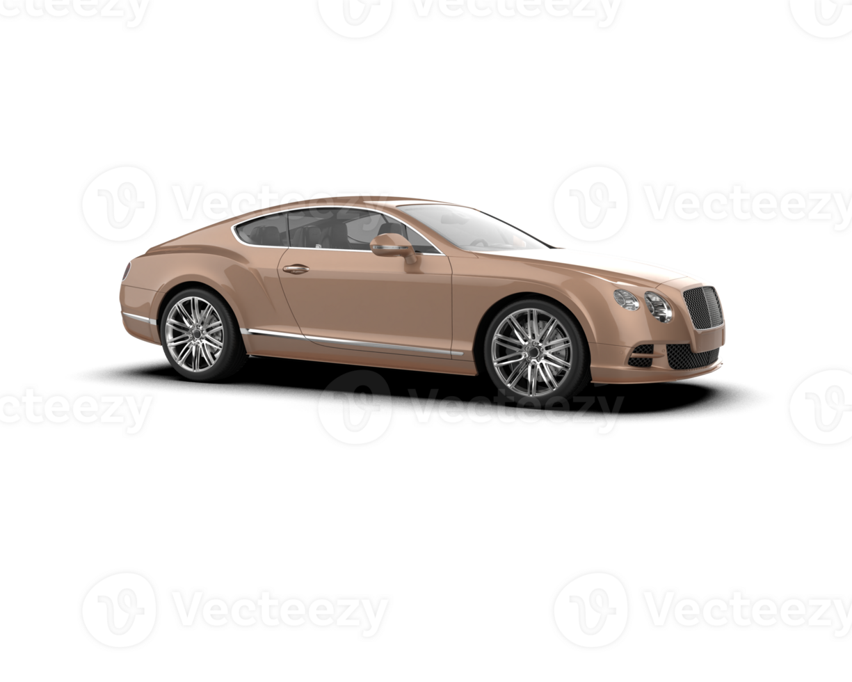 Realistic sport car isolated on background. 3d rendering - illustration png