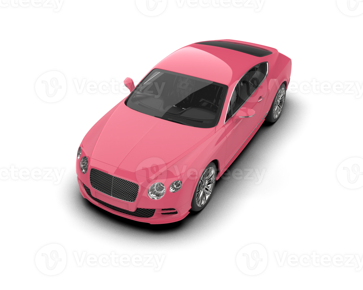 Realistic sport car isolated on background. 3d rendering - illustration png