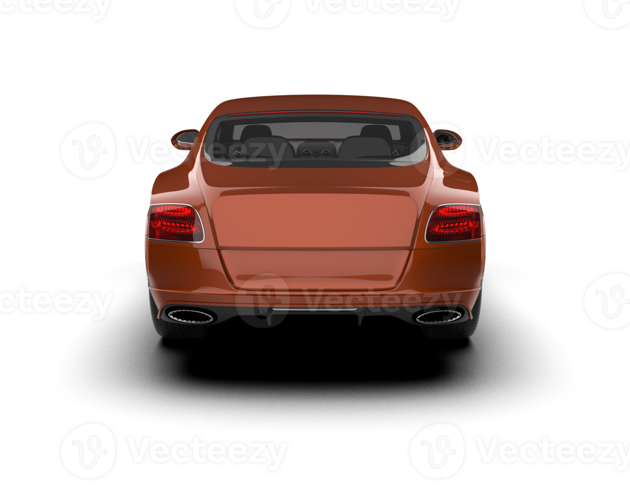 Realistic sport car isolated on background. 3d rendering - illustration png