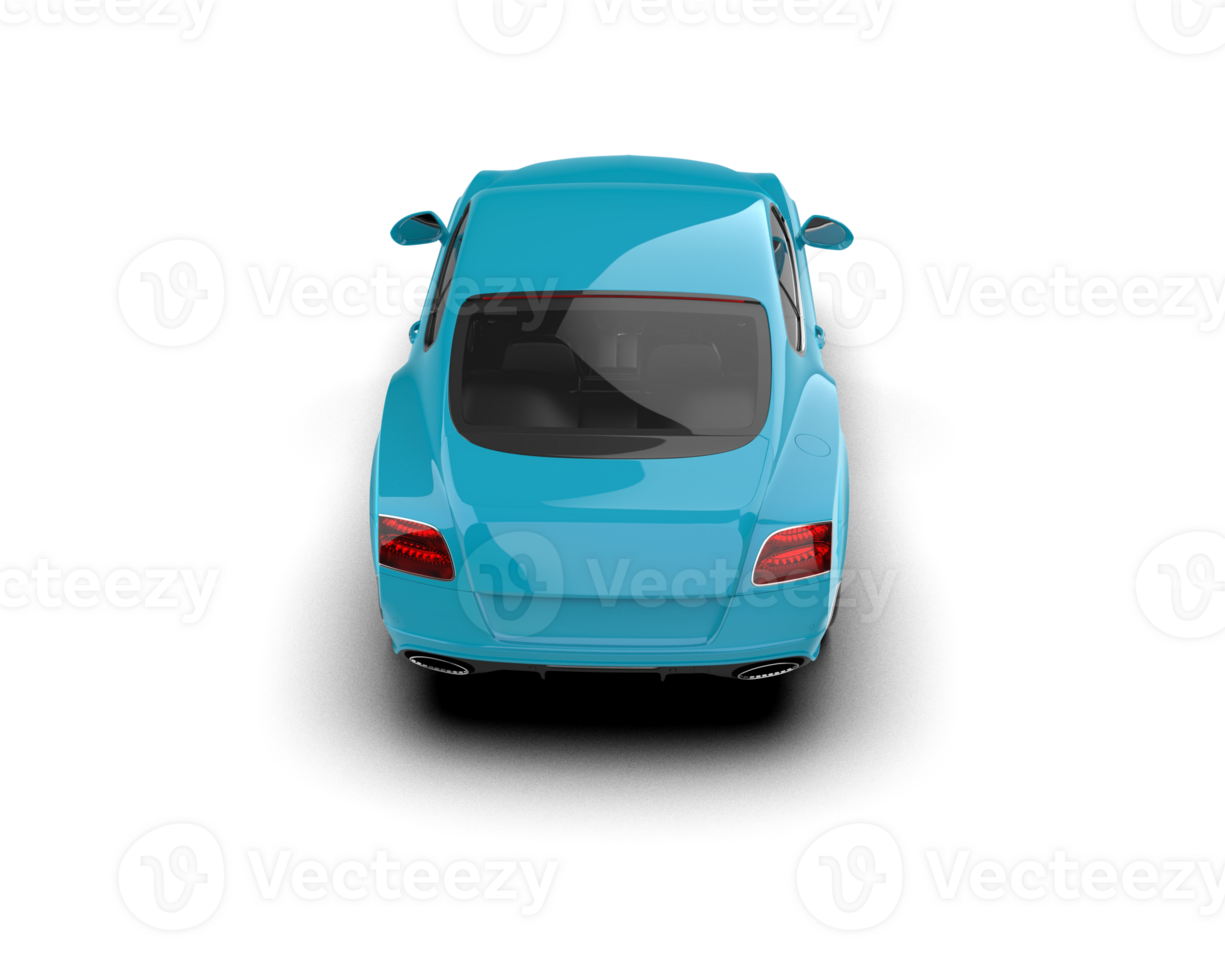 Realistic sport car isolated on background. 3d rendering - illustration png