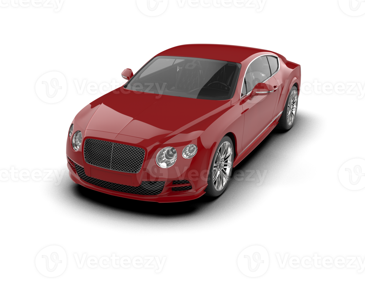 Realistic sport car isolated on background. 3d rendering - illustration png