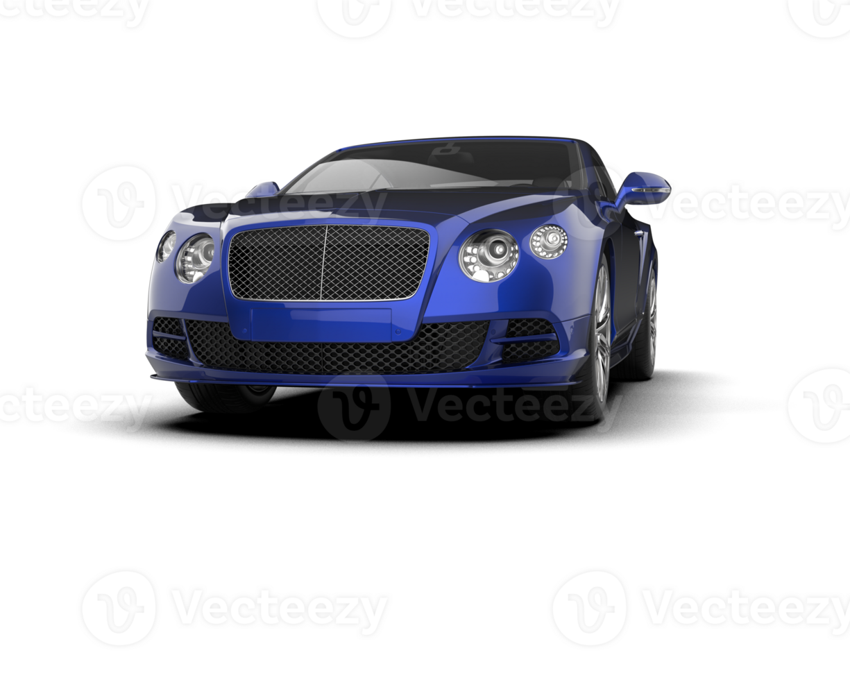 Realistic sport car isolated on background. 3d rendering - illustration png